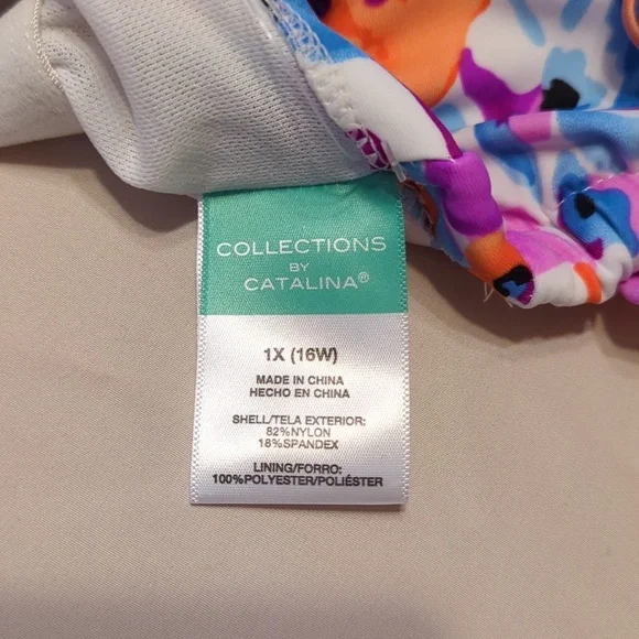 Catalina Swim Tankini Top Size 16W - Picture 7 of 11